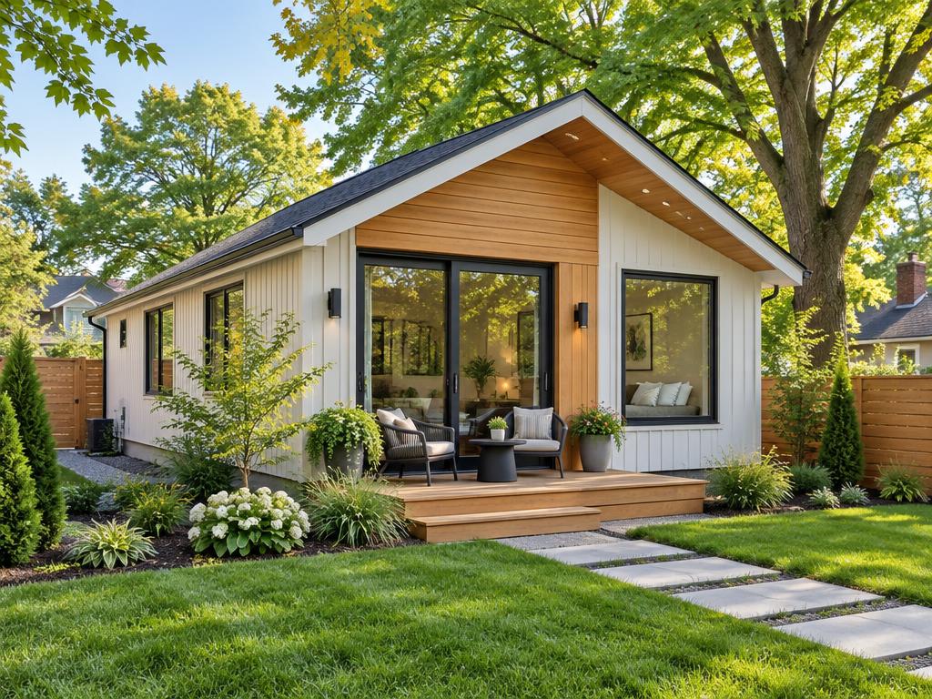 Bright detached backyard garden suite additional dwelling unit in Ontario
